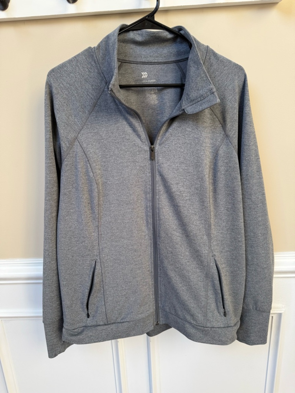 all in motion Gray Full-Zip Athletic Jacket
